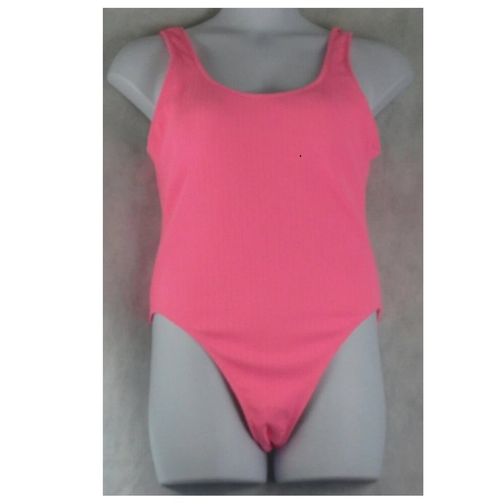 NWT COTTON ON Body Women's Low-Back Cheeky One-Piece Swimsuit, Malibu Pink